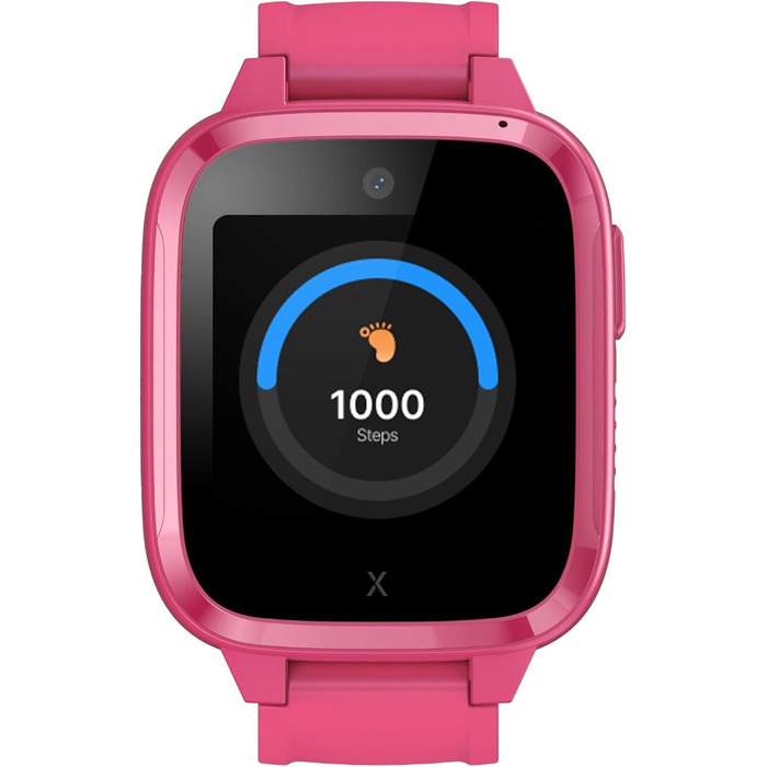 Дитячий телефон-годинник (із SIM-карткою) 4G, дзвінки, повідомлення, шкільний режим, функція SOS, GPS, камера, крокомір - вкл. безкоштовний 3-місячний контракт (РОЖЕВИЙ)