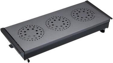 Три легкі підігрівачі їжі, підігрівач посуду, дисплейна коробка, 28 x 18 x 18 см, чорний / сірий тримісне ліжко