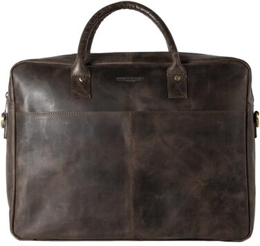 Портфель (M). Велика сумка, сумка для ноутбука і сумка через плече зі шкіри ручної роботи. Високоякісна чоловіча сумка з натуральн