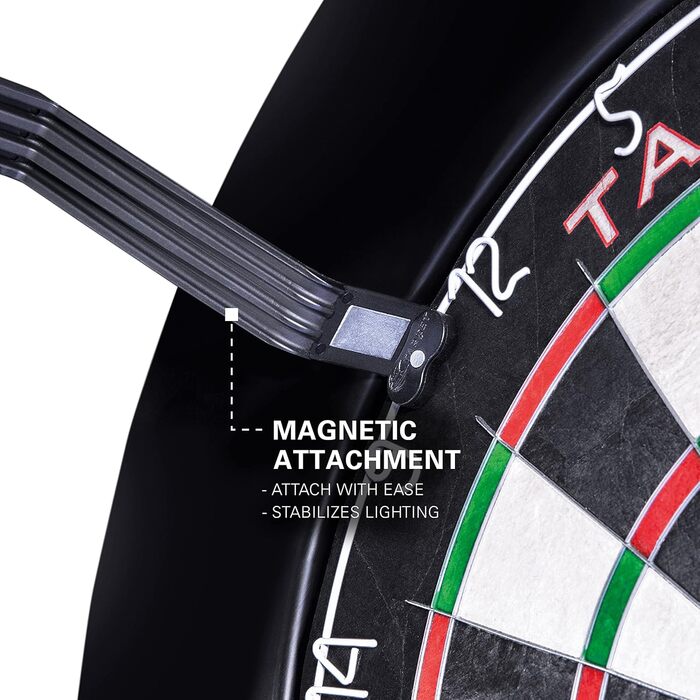 Система освітлення мішені Target Darts Corona Vision (чорна рамка, LED-кільце)