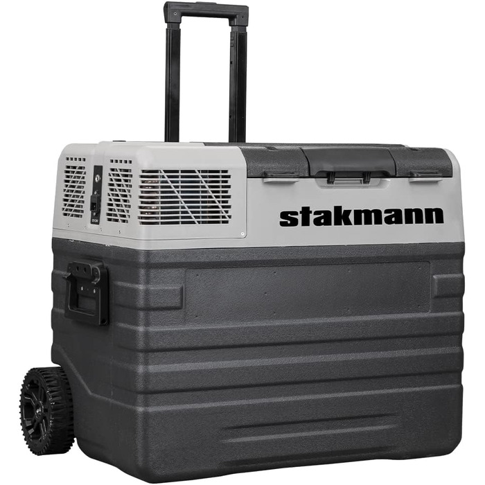 Переносний холодильник з компресором, 12 В, 220 В, холодильна камера на колесах, AC-DC 12/24 В, ідеально підходить для автомобіля,