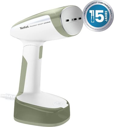 Кишеньковий паровий відпарювач Tefal DT3053 Access компактний складаний час нагрівання 15 секунд 1300 Вт до 20 г/хв. резервуар для