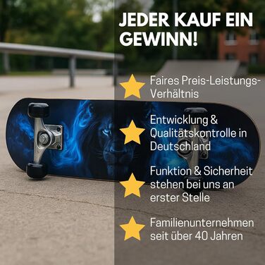 Скейтборд Lion Pro Sport найкращий спортивний скейт з міцною дерев'яною декою ABEC-5 підшипники для початківців та досвідчених повний компліт 31" канадський клен стрит трюки парк оригінал 2025