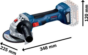 Акумуляторна кутова шліфувальна машина Bosch Professional GWS 180,LI (18 вольт, SOLO, Ø диска 125 мм, у коробці) 125 мм / 4,9 дюйм