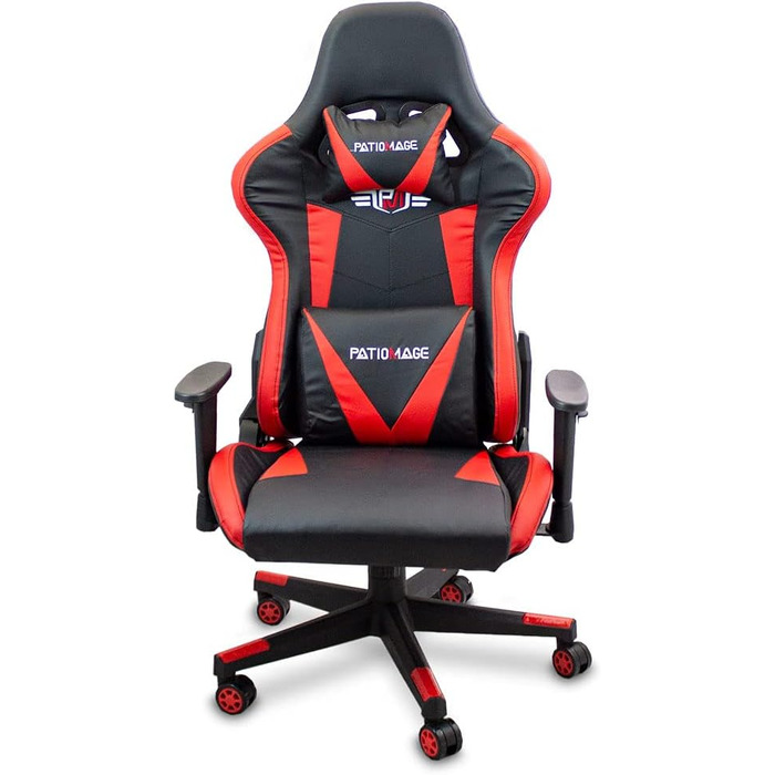Ігрове крісло Lacestone Patiomage, обертове крісло, ігрове крісло, комп&39ютерне ігрове крісло, ігрове крісло (червоне)