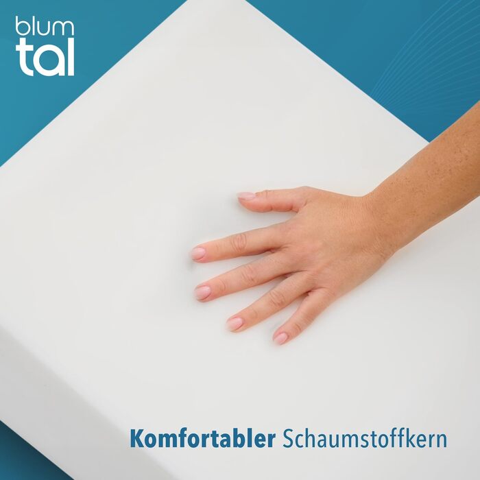 Ергономічна подушка для ніг Blumtal - Регульована по висоті подушка для важких ніг - Підтримуюча подушка для дорослих - Подушка для підняття ніг - Подушка для ніг від вен з чохлом, який можна прати, сірого кольору