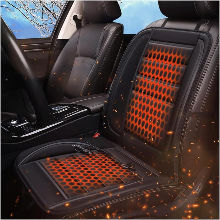 Підігрів сидінь автомобіля Прикурювач, Підігрів сидінь з підігрівом 12 В для автомобіля Univrsllr Comfort Підігрів сидінь для автомобіля Gschnk, Min Hrrn,- (C, 2 упаковки)