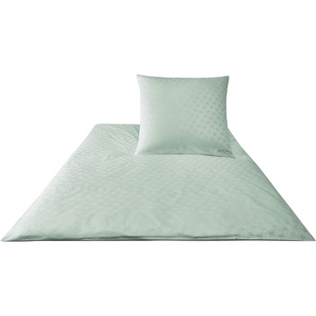 Комплект постільної білизни з бавовняного сатину, Волошка 4020 200 см х 200 см сріблястий / чорний