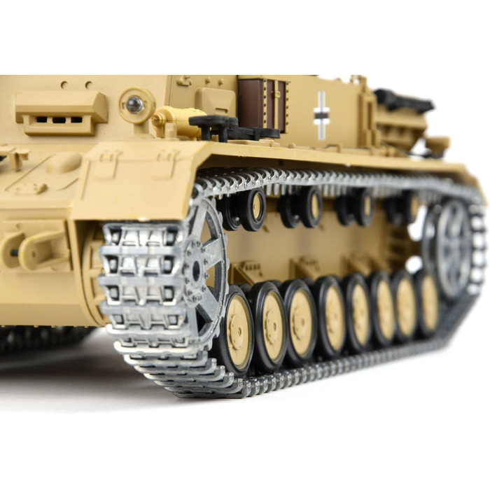 Радіокерований танк Kampfwagen IV Ausf.F-1 Heng Long 116, сірий, з функцією дистанційного керування та металевою коробкою передач, металевими гусеницями та 2.4Ghz - PRO - V7.0