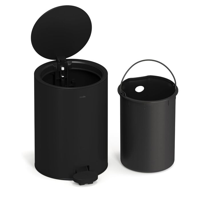 Л відро для сміття з нержавіючої сталі з матовою відкидною кришкою softclose з безшумним закриттям внутрішнє відро для сміття відр