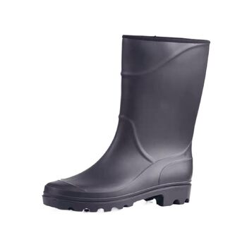 Чоловічі гумові чоботи, гумові чоботи до коліна, вейдерси для активного відпочинку, товсті чоботи до середини ікри для походів, гумові чоботи, до середини ікри, чорні, розмір 42 EU