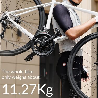 Шосейний велосипед ROCKBROS Spin W2M з алюмінієвою рамою 700C, коробкою передач Claris 2x8 швидкостей, механічними дисковими гальмами, легкий шосейний велосипед для чоловіків та жінок, комфорт та контроль на довгих дистанціях, темно-фіолетовий, розмір L