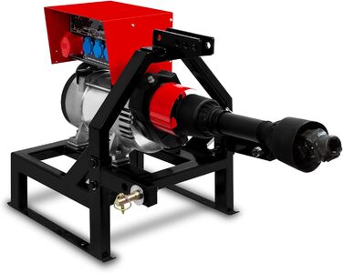 Генератор ВВП EBERTH 18.75 кВА, аварійний генератор AVR, 3x230V / 400V IP44, ВВП 1-3/8 6 зубів, 3-х точкова підвіска, генератор для сільського господарства, рекомендована потужність ВВП 25 к.с.