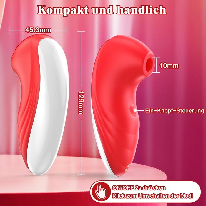 Вібрація для жінок, секс-іграшки для жінок та пар, силіконові вібратори для клітора з 7 видами багаточастотних режимів вібрації, тихий та потужний вібратор GC-Punk Claret