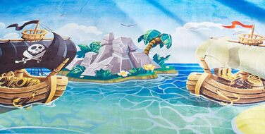 Дитячий килимок Steffensmeier тварини для дівчаток та хлопчиків Sweet Dreams Collection піратський корабель, розмір 80x150 см