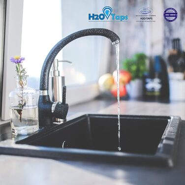 Крани Фільтр для води під раковиною - очищувач води, система фільтрів, зменшує вміст вапняку, свинцю, хлору, металів - Фільтр для води під раковиною, висока місткість, повний комплект, 2O