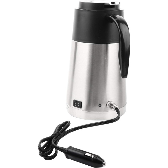 Автомобільний чайник Kuuleyn 1300 мл, автомобільна кружка з нержавіючої сталі з електричним підігрівом, 12 В/24 В з нержавіючої ст