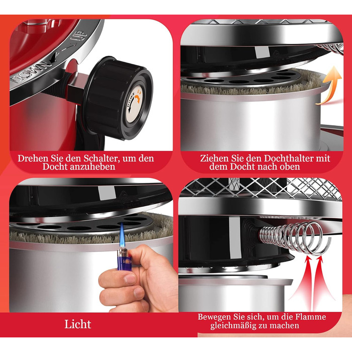 Портативний нафтовий обігрівач HOMELUX для використання в приміщенні, 4,5 л та 8900 BTU/год (DMY-229)