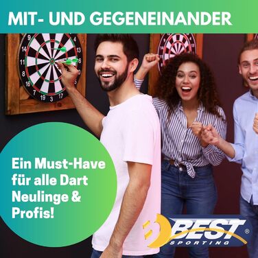 Найкращий спортивний електронний дартс Coventry - 27 ігор зі 159 варіаціями, до 16 гравців, 12 дротиків та запасні наконечники, світлодіодні дисплеї, звуковий ефект (білий павук)