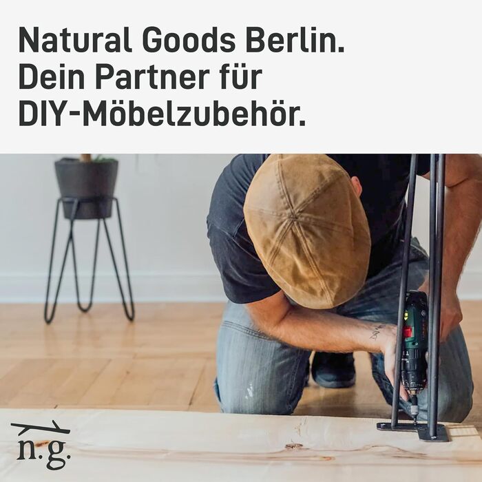 Прямокутний каркас столу Natural Goods Berlin 2 шт. з нержавіючої сталі Легке складання Металеві ніжки столу Полозки столу ідеально підходять для проектів &quotзроби сам&quot, таких як обідній стіл, письмовий стіл, журнальний столик, лавка 100x72 см Ш1000