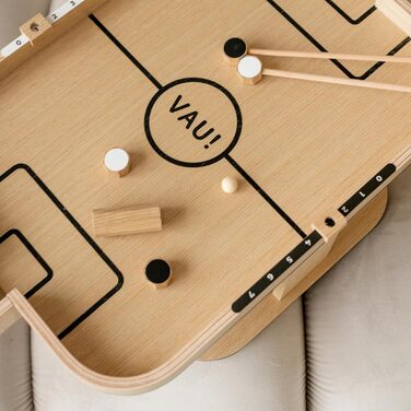 Міні-стіл для аерохокею VAU магнітний дерев&39яний настільний футбол для дітей та дорослих екологічно чисті настільні ігри без екрану ручної роботи, міцний, без пластику