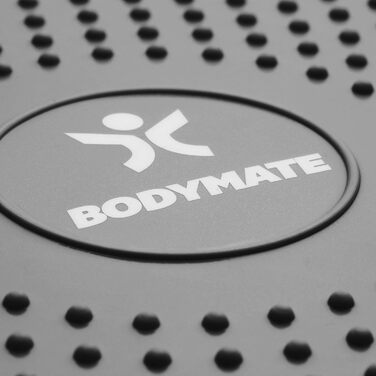 Кулькова подушка для сидіння BODYMATE з насосом РІЗНІ КОЛЬОРИ Діаметр 34 см - Балансова подушка, Повітряна подушка, Балансова подушка, Шипована подушка - Core , Fitness, Rehab Реабілітація та тренування спини (чорний)