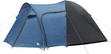 Намет Cetona 4 особи 170 см Купольний намет Вітальня Бічний вхід Висота над головою Водонепроникний 3000 мм Синій сірий
