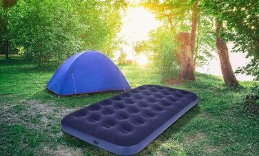 Надувний матрац Avenli Camping на 1 особу 1999x22 см Надувний матрац Надувне ліжко Blue