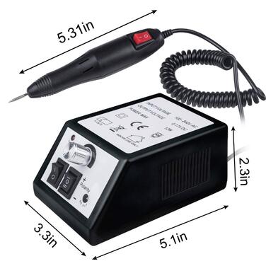 Електричний фрезер для нігтів AIBEAU (чорний)