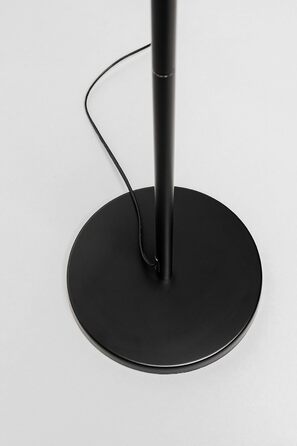 Підлоговий світильник Kare Design Smoke Goblet Ball, чорний/сірий, сталевий каркас, скляний плафон, для вітальні та спальні, лампа не входить у комплект, 160x25x25 см