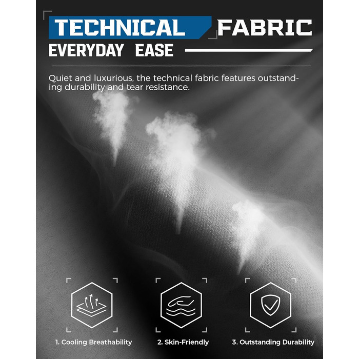 Тканина для ігрового крісла LUCKRACER, офісне крісло з підлокітниками, подушка з піни з ефектом пам&39яті, кут нахилу 90155 та підставка для ніг, міцна функціональна тканина, сірий колір