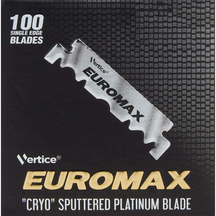 Односторонні леза EUROMAX 100 &39CRYO SPUTTERED&39, 50 г