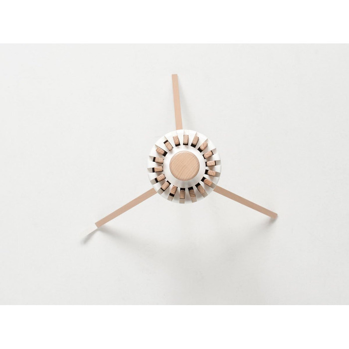 Сушарка для білизою Foppapedretti Octopus Myhome, алюміній/ПВХ/бук, білий, 112 x 112 x 121 см