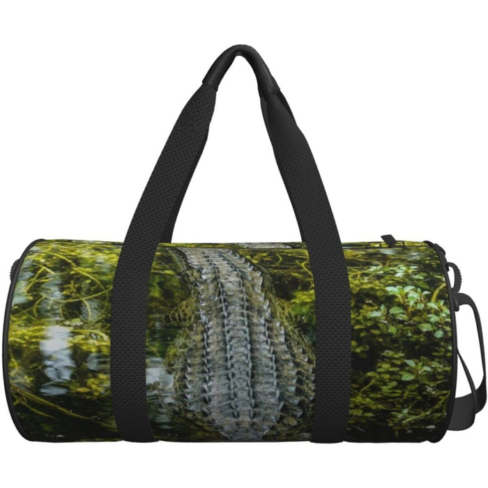 Дорожня сумка-циліндр з крокодилячим принтом, спортивна сумка для чоловіків та жінок, сумка-мішок, спортивна дорожня сумка