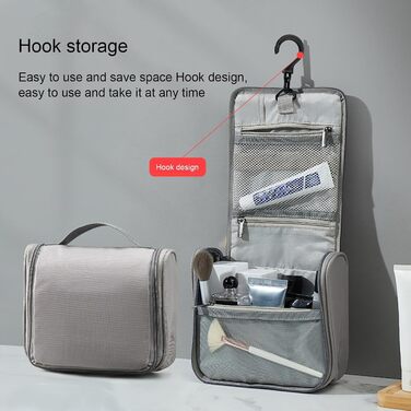 Косметичка Huvqianu з відділеннями, портативна косметичка, дорожній органайзер для макіяжу, косметичка, водонепроникна сумка для з