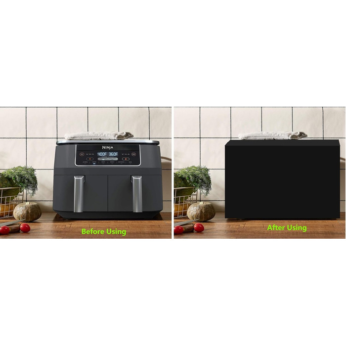 Міцний, термостійкий, водонепроникний і пилонепроникний чохол для двозонної цифрової фритюрниці Ninja Foodi AF300EU та фритюрниці COSORI 6.2 л CAF-P652-KEU