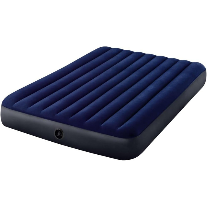 Надувне ліжко Intex Classic Downy Set - Queen - 152 x 203 x 22 см - 4 місця - Синє односпальне