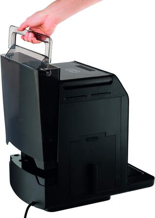 Повністю автоматична кавоварка Krups EA8918 Evidence OLED дисплей Barista Quattro Force Technology 12 Кава 3 варіації чаю Капучино в один дотик Функція 2 чашки Чорний Чорний Сингл