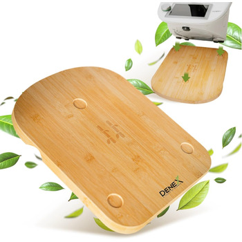 Розсувна дошка Denex для Thermomix TM6 TM5 - Високоякісний планер з преміального бамбука для Thermomix, -Дерев'яний планер Thermomix Ковзна дошка- Рулонна дошка для аксесуарів Thermomix TM6 TM5 Підкладкова дошка