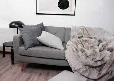 Плед для вітальні, імітація штучного хутра, Rabbit Deluxe 750 GSM 150x200 см, плед зі штучного хутра (хутро норки), хутро норки 150x200