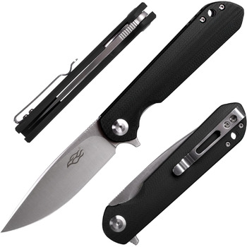 Складаний ніж Клинок зі сталі D2 Лезо з G10 з антиковзаючим покриттям Рукоятка з кліпсою Гострий одноручний ніж з піхвами і шарико