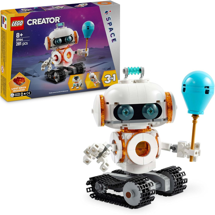 Конструктор LEGO Creator 3-in-1 Space Robot Toy 31164, 281 деталь, космічний робот