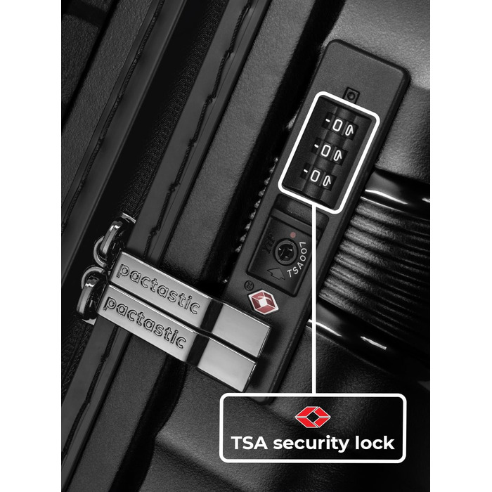 Ультралегка валіза для ручної поклажі з твердою оболонкою Маленький візок для ручної поклажі 39 x 20 x 55 см 41 літр Поліпропілен та TSA лише 2,25 кг (Колекція 02) Чорна металева валіза S (55 см)