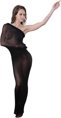 Панчохи Creamlin Bodystocking Full Body Stockings Body Encasement Подвійні подовжені безшовні ультратонкі панчохи Спальні мішки для чоловіків і жінок чорні