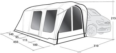 Намет Outwell x сірий, один розмір