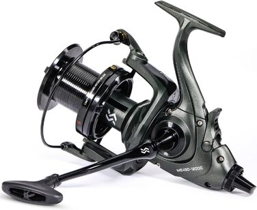 Котушки для лову коропа Sougayilang ME430, котушки для серфінгу/лову коропа великої місткості 11000/12000, 131BB, плавні, високопродуктивні котушки для лову коропа, передавальне число 4,61 для солоної та прісної води