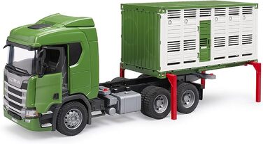 Вантажівка-скотовоз Scania Super 560R з 1 коровою - 116 транспортні засоби, вантажівка, причіп для худоби, іграшка від 4 років, 03548 -