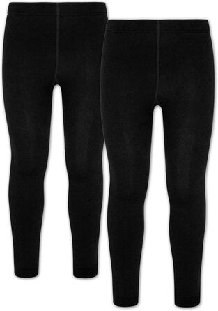 Термолегінси Kinder (2 шт. у наборі) чорні з флісом 140-152 2 шт. чорні