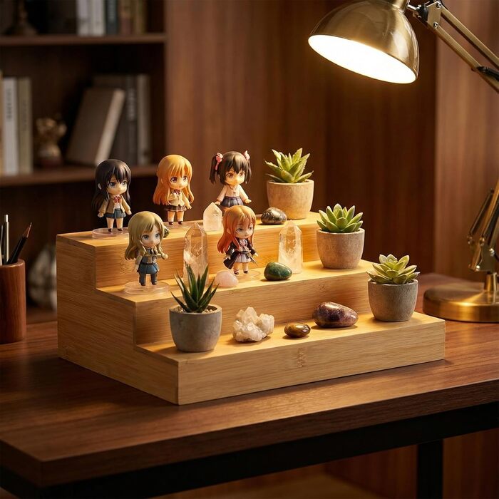 Бамбукова підставка для спецій для шафи, дерев&39яна підставка для спецій для кухні, комори, для зберігання речей, органайзер, 3 яруси, стільниця (2 шт.)