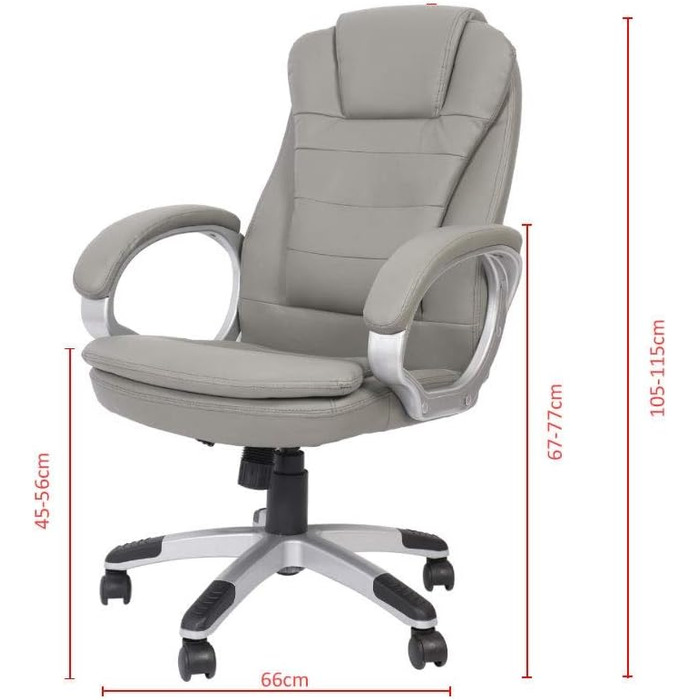 Офісне крісло Mucola з підлокітниками, ергономічне крісло керівника, ігрове крісло зі спинкою та вбудованим підголівником Вантажопідйомність 120 кг, регульована висота Робоче крісло, офісне крісло, комп&39ютерне крісло, обертове крісло